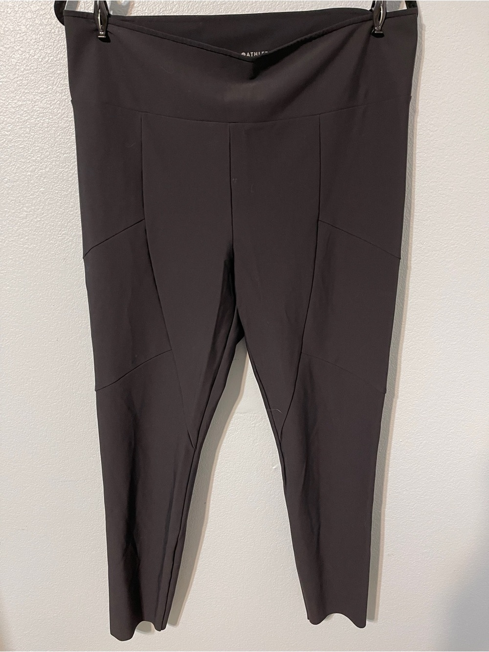 Athleta Black Stellar City Tight Leggings High Rise Athleisure Workwear Size 16